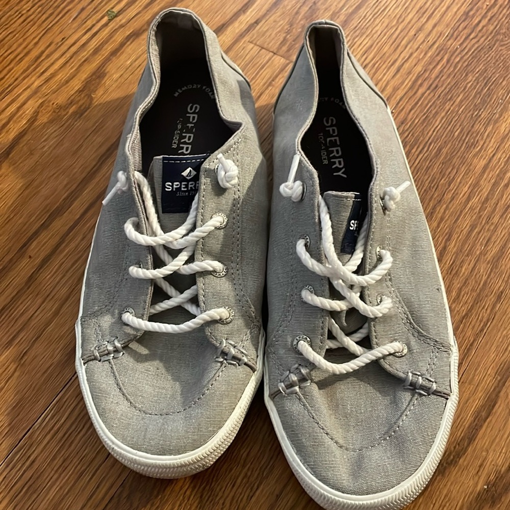Cloth Sperry Topsiders, size 9